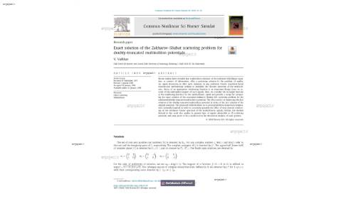 Exact solution of the Zakharov–Shabat scattering problem fordoubly-truncated multisoliton potentials